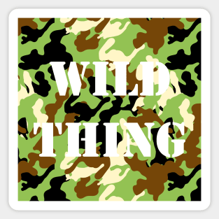 Wild Thing Camo Sticker